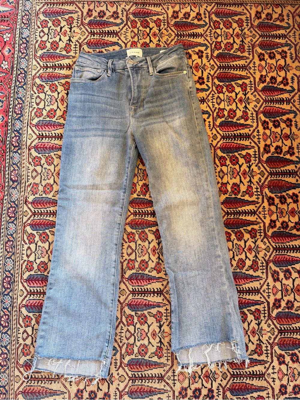 Frame Le Crop Mini Boot Women's Straight-Leg Jeans - size 27
